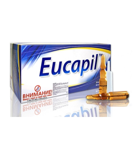 Eucapil AHA Dermo-Cosmetics hair loss care (2% fluridil) / Эвкапил - средство для волос, 30*2 мл Eucapil AHA Dermo-Cosmetics hair loss care (2% fluridil) / Эвкапил - средство для волос, 30*2 мл