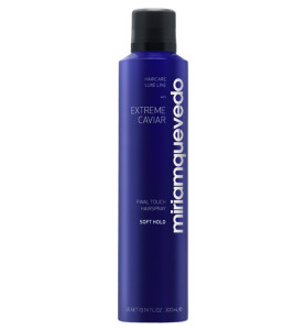 Miriam Quevedo Extreme Caviar Final Touch Hairspray – Soft Hold / Лак для волос легкой фиксации с экстрактом черной икры, 300 мл Miriam Quevedo Extreme Caviar Final Touch Hairspray – Soft Hold / Лак для волос легкой фиксации с экстрактом черной икры, 300 мл