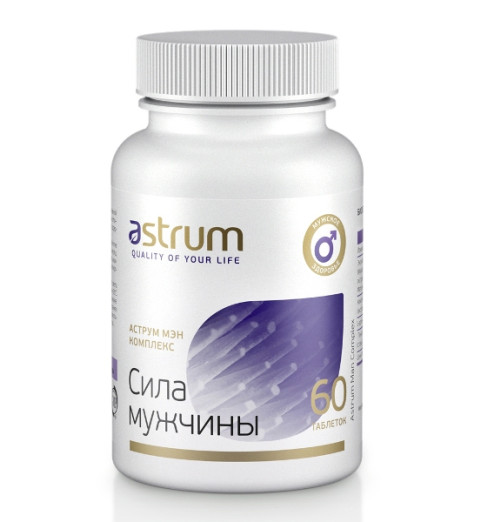 Astrum-Man Complex / Мэн Комплекс Сила мужчины, 60 таблеток - усиление потенции Astrum-Man Complex / Мэн Комплекс Сила мужчины, 60 таблеток - усиление потенции