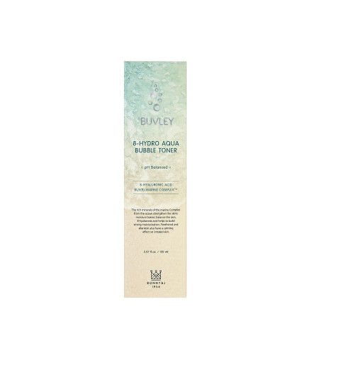Buvley 8-Hydro Aqua Bubble Toner / Нежный аква-мусс для увлажнения кожи с океаническим комплексом, 150 мл