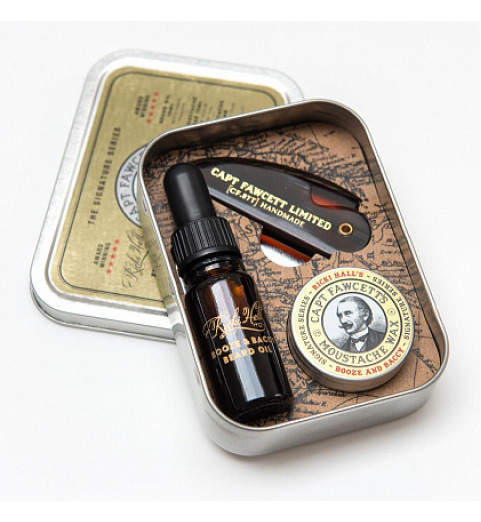 Подарочный набор Captain Fawcett Ricki Hall Booze & Baccy Grooming Survival Kit Подарочный набор Captain Fawcett Ricki Hall Booze & Baccy Grooming Survival Kit