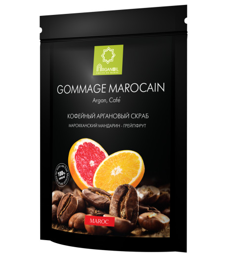 Diar Argana Gommage Marocain / Кофейный скраб с маслом арганы, карите (ши), кокоса Грейпфрут - Мандарин, 200г Diar Argana Gommage Marocain / Кофейный скраб с маслом арганы, карите (ши), кокоса Грейпфрут - Мандарин, 200г