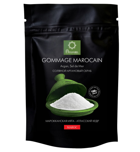 Diar Argana Gommage Marocain / Соляной скраб с маслом арганы Марокканская мята-Атласский кедр, 200г Diar Argana Gommage Marocain / Соляной скраб с маслом арганы Марокканская мята-Атласский кедр, 200г
