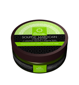Diar Argana Souffle Marocain / Суфле-баттер (взбитое масло карите с маслом арганы), Марокканская мята - Атласский кедр, 140 мл