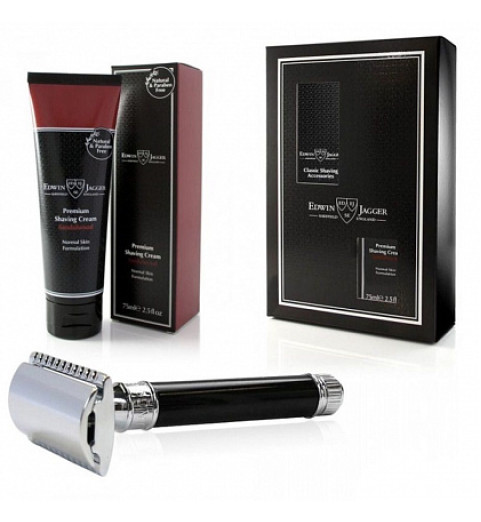 Подарочный набор Edwin Jagger GS414SCSWT (Т-образный станок DE86, черная смола) Подарочный набор Edwin Jagger GS414SCSWT (Т-образный станок DE86, черная смола)