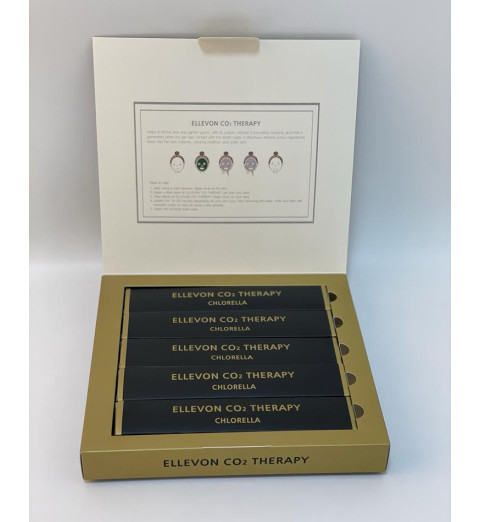 Ellevon (Эллевон) CO2 Therapy Chlorella / Маска для лица CO2 терапия с хлореллой, 5*25 мл + 5 масок Ellevon (Эллевон) CO2 Therapy Chlorella / Маска для лица CO2 терапия с хлореллой, 5*25 мл + 5 масок