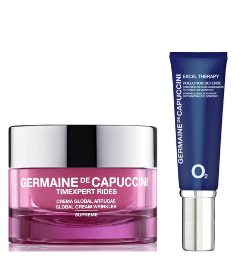Germaine de Capuccini Набор: Крем для коррекции морщин TE Rides Supreme (очень сухая кожа)+ Крем для глаз Excel Therapy O2 Germaine de Capuccini Набор: Крем для коррекции морщин TE Rides Supreme (очень сухая кожа)+ Крем для глаз Excel Therapy O2