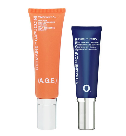 Germaine de Capuccini Набор восстанавливающий: Эмульсия восстанавливающая TE C+ (AGE) + Крем для глаз Excel Therapy O2 Germaine de Capuccini Набор восстанавливающий: Эмульсия восстанавливающая TE C+ (AGE) + Крем для глаз Excel Therapy O2