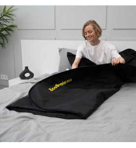 Термоодеяло для обертывания и инфракрасной сауны EcoSapiens Infrasauna 220х180 см черное