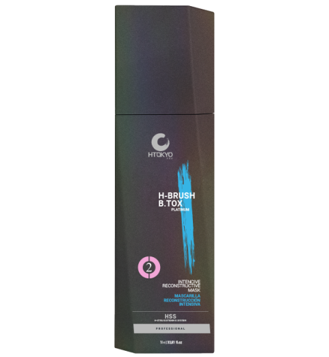 H-Tokyo Шаг 2: Интенсивный реконструктор H-Brush B.Tox Capillary Reconstructive Mask Plutinum (с синим пигментом), 500 мл