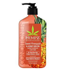 Hempz Sweet Pineapple & Honey Melon Herbal Volumizing Conditioner / Кондиционер Ананас и Медовая Дыня для придания объёма, 500 мл Hempz Sweet Pineapple & Honey Melon Herbal Volumizing Conditioner / Кондиционер Ананас и Медовая Дыня для придания объёма, 500 мл