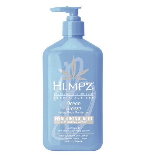 Hempz Beauty Actives Ocean Breeze Moisturizer / Молочко для тела с гиалуроновой кислотой Свежий ветер, 500 мл