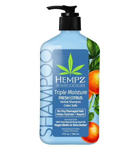Hempz Triple Moisture Moisture-Rich Daily Herbal Replenishing Shampoo / Шампунь Тройное увлажнение, 500 мл
