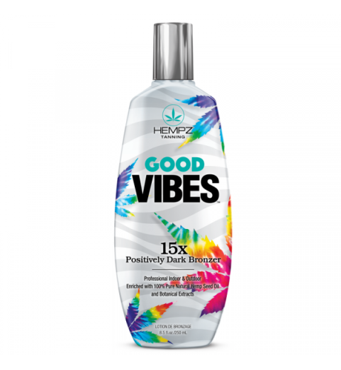 Hempz Good Vibes 15x Positively Dark Bronzer / Оздоровительный лосьон для загара с бронзатором замедленного действия, 250 мл Hempz Good Vibes 15x Positively Dark Bronzer / Оздоровительный лосьон для загара с бронзатором замедленного действия, 250 мл