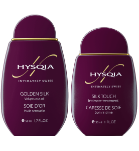 Hysqia Intimate Set 3 / Набор для интимного ухода: Масло для тела "Золотой Шёлк" и Увлажняющая эмульсия "Прикосновение шелка", 50 мл + 30 мл Hysqia Intimate Set 3 / Набор для интимного ухода: Масло для тела "Золотой Шёлк" и Увлажняющая эмульсия "Прикосновение шелка", 50 мл + 30 мл
