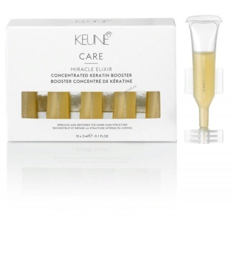 Keune Miracle Elixir Keratin Booster / Миракл Эликсир Бустер Концентрированный кератиновый бустер, 15*2 мл Keune Miracle Elixir Keratin Booster / Миракл Эликсир Бустер Концентрированный кератиновый бустер, 15*2 мл