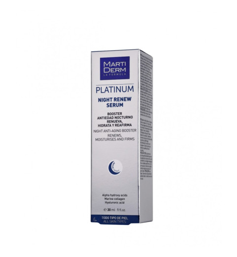 Martiderm Platinum Night Renew Serum / Сыворотка Ночное восстановление, 30 мл