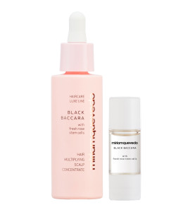 Miriam Quevedo Black Baccara Hair Multiplying Scalp Concentrate + Pre-Treatment Exfoliator / Подготовительный набор для кожи головы Омолаживающий концентрат + Эксфолиант с экстрактом розы, 30 мл + 100 мл Miriam Quevedo Black Baccara Hair Multiplying Scalp Concentrate + Pre-Treatment Exfoliator / Подготовительный набор для кожи головы Омолаживающий концентрат + Эксфолиант с экстрактом розы, 30 мл + 100 мл