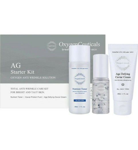 OxygenCeuticals AG Starter Kit / Набор для комплексного питающего и омолаживающего ухода за кожей, 2*30+15 мл OxygenCeuticals AG Starter Kit / Набор для комплексного питающего и омолаживающего ухода за кожей, 2*30+15 мл