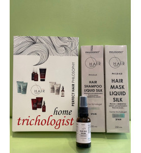 Philosophy Hair Sеt Liquid Silk / Набор: Шампунь, маска и масло для блеска волос с эффектом шелка, 2*250 мл + 30 мл Philosophy Hair Sеt Liquid Silk / Набор: Шампунь, маска и масло для блеска волос с эффектом шелка, 2*250 мл + 30 мл