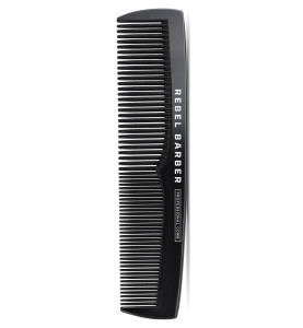 Rebel Barber Men's Comb Total Black / Премиальная мужская расческа Rebel Barber Men's Comb Total Black / Премиальная мужская расческа