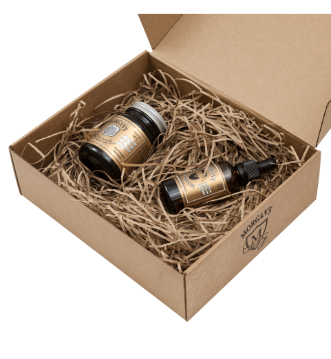 Morgans Подарочный набор (масло для бороды + помада для укладки Oudh & Amber) Morgans Подарочный набор (масло для бороды + помада для укладки Oudh & Amber)
