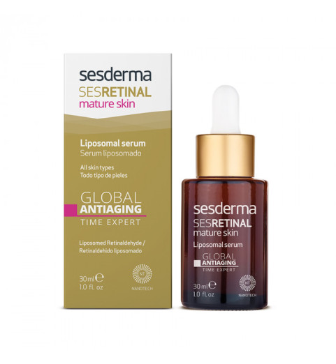 Sesderma Sesretinal Mature Skin Liposomal Serum / Сыворотка Эксперт времени липосомальная омолаживающая, 30 мл Sesderma Sesretinal Mature Skin Liposomal Serum / Сыворотка Эксперт времени липосомальная омолаживающая, 30 мл