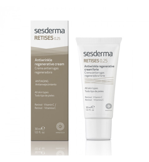 Sesderma Retises 0,25% Antiwrinkle Regenerative Cream / Крем регенерирующий против морщин, 30 мл Sesderma Retises 0,25% Antiwrinkle Regenerative Cream / Крем регенерирующий против морщин, 30 мл