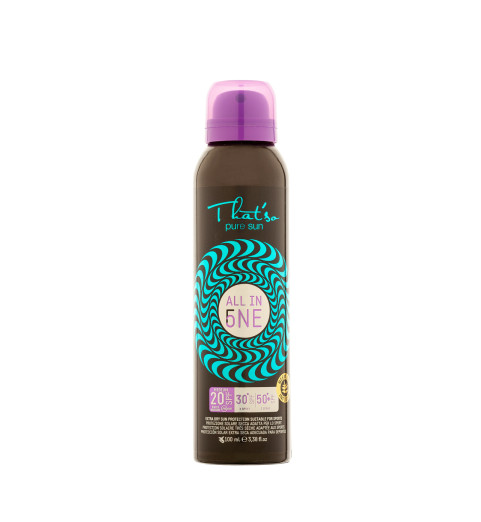 That'So All In One Sport Extra Dry SPF 20*30*50*+ With Neem Oil / Универсальный солнцезащитный спрей с маслом Ним SPF 20*30*50*+, 100 мл That'So All In One Sport Extra Dry SPF 20*30*50*+ With Neem Oil / Универсальный солнцезащитный спрей с маслом Ним SPF 20*30*50*+, 100 мл