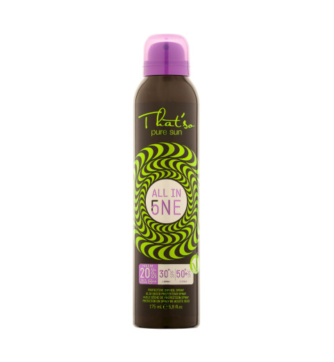 That'So All In One SPF 20*30*50*+ Veganok / Универсальный натуральный солнцезащитный спрей SPF 20*30*50*+, 175 мл That'So All In One SPF 20*30*50*+ Veganok / Универсальный натуральный солнцезащитный спрей SPF 20*30*50*+, 175 мл