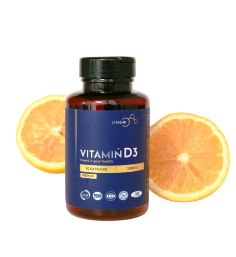 Uptrend Vitamin D3 2000МЕ / Бад Витамин D3, 2000МЕ, 500мг 